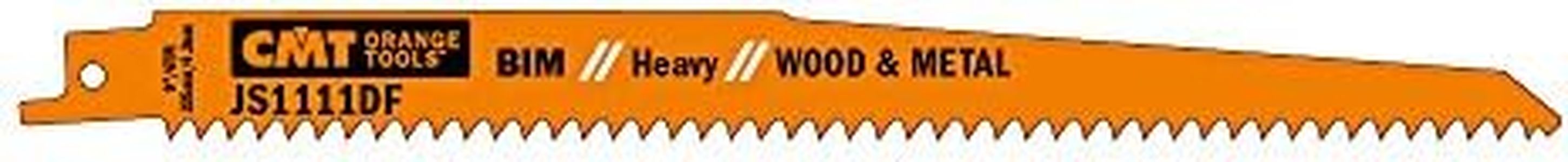 CMT USA, Inc. JS1111DF-5 CMT 6 TPI Bimetal Reciprocating Saw Blades for Wood/Metal (5 Pack), 8"