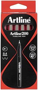 Artline 200 Bright Fineliner Pen 0.4Mm Pink , Box 12