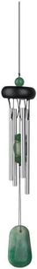 Woodstock Chimes Signature Collection, Precious Stones Chime, 12'' Jade Décor Designs - Small Chimes Wind Chimes for Outdoor, Patio, Home or Garden Décor (PSJ)