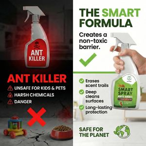 Pestmatic Smart Spray Ant Repellent, Non-Toxic Indoor & Outdoor, 500ml