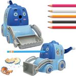 Rozi Decoration Sharpener for Kids with JCB Theme Pack of 1 Pcs Table Sharpener for Pencil | Birthday Return Gifts for Kids | Pencil Cutter Sharpener with Storage