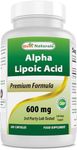 Best Naturals Alpha Lipoic Acid 600 mg 240 Capsules (240 Count (Pack of 1))