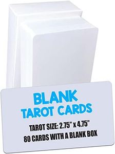 White Blank Tarot Cards, 80 Cards, Standard Tarot Size(2.75" x 4.75"), Make Your Own Tarot Cards and Oracle Cards by IMAGAME