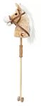 Unibos | 104 Cm Hobby Horse Toy With Interactive Sounds, Strong Grip Handles, Plush Head & Wheels, Light Brown, Play Toy Activity For Boys & Girls (AA Batteries Required)