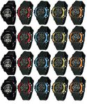 LEMONADE - Birthday Return Gift for Kids - Pack of 20 Fashion Multifunction 7 Lights Unisex Digital Sports Band for Kids, Children