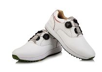 East Star Sports Austin Easy Go Spikeless Golf Shoes (White, Numeric_10_Point_5)