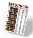 Mandolin Fretboard Notes & Easy Beginner Chord Chart Instructional Poster by A New Song Music 11"x17"