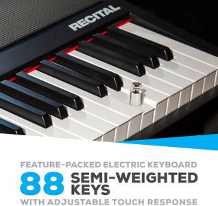 Alesis Recital 88-Key Digital Piano – Full-Size Beginner Keyboard