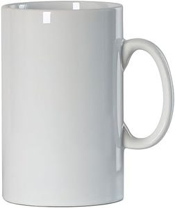 Smilatte Tazza da caffè extra large in ceramica, da 800 ml, M018, classica tazza da tè Boss Super Big con manico, per ufficio e casa, bianca