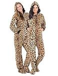 Footed Pajamas - Cheetah Spots Adul
