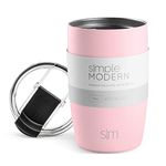 Simple Modern Travel Coffee Mug Tumbler with Flip Lid | Insulated Stainless Steel Iced Coffee Cup | Gifts for Women & Men | Voyager Collection | 12oz | Blush