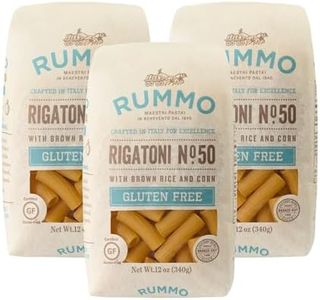 Rummo Gluten Free Rigatoni N.50 - Gluten Free Pasta, Made with Corn & Rice, Rigatoni Pasta Noodles, Pasta from Italy - 12 Ounce (Pack of 1)