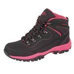 Northwest Territory Ladies Leather Lightweight Waterproof Walking Hiking Trekking Comfort Memory Foam Shoes