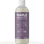Deep Cleansing Sage and Rosemary Shampoo - Volumising and Clarifying Shampoo for Oily Hair and Dry Scalp with Sage and Rosemary Essential Oil - Silicone Paraben and Sulphate Free Hair Shampoo - 236ml