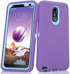 LG Stylo 4 Plus Case, Hybrid High Impact Resistant Rugged Full-Body Shockproof Tri-Layer Heavy Duty Case with Built-in Screen Protector for LG Stylo 4/ LG Stylo 4 Plus (Purple)