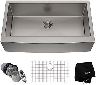 KRAUS Standart PRO™ 36-inch 16 Gauge Single Bowl Stainless Steel Farmhouse Kitchen Sink