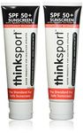 Thinksport: Plus Sunscreen SPF 50, 3 oz (2 pack)