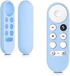 kwmobile Case Compatible with Google Chromecast 2020 4K / Chromecast 2022 HD Case - Soft Silicone Cover for Remote Control - Light Blue