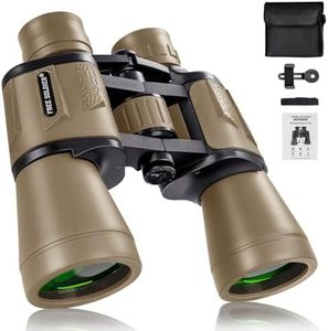 FREE SOLDIER 20x50 Military Binoculars for Adults with Smartphone Adapter - Compact Waterproof Tactical Binoculars for Bird Watching Hunting Hiking Concert Travel Theater with BAK4 Prism FMC Lens, Mud