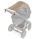 Zamboo Universal Baby Sunshade for Pram, Pushchair, Buggy and Carrycot/Stroller Sun Sail with UV Protection 50+ and up and Down Slide Function - Beige