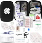 276Pcs Car First Aid Kit for Home Essentials First Aid Emergency Kit First Aid Kits Travel Equipment for Sport Outdoor Adventure Black angel wish