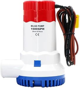 YQMIGU 1500 Gph Bilge Pump 12 Volt, Boat Water Pump Takes Up Little Space And Has A Quiet Sound, Suitable For Water Boats And Ponds