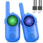 Inspireyes Walkies Talkies for Kids, 3 4 5 year old girl gifts, 2 Pack Birthday Gifts for 3 4 5 6-8 Year Old Boys, Toddler Toys for Indoor Outdoor Games