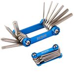 RUJOI Bike Tool kit with Multitool Set,Bike Repair Tool Set with Allen,Torx Wrench,Phllips and Flat Screw.Bike Tool with Bag for Mountain, Road Bicycle