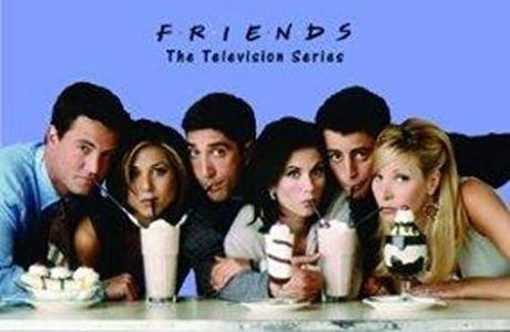 Friends TV Show Milkshake Classic 36x24 Art Print Poster Wall Decor Rachel Joey Phoebe Monica Chandler Ross