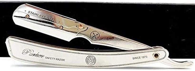 Parker SRX Navaja de afeitar profesional de barbero para hombre, Acero Inoxidable