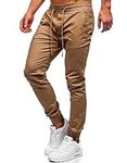 BUXKR Mens Joggers Pants Casual Wor