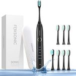 FOXSONIC Sonic Rechargeable Electric Toothbrush (BLACK)