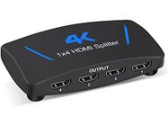 Microware 1x4 1 in 4 Out 4k 30hz 1080p 3D HDMI Splitter 1 in 4 Out 4 Way HDMI Splitter