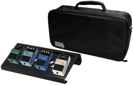 Gator Cases Aluminum Guitar Pedal Board with Carry Bag; Small: 15.75" x 7" | Stealth Black (GPB-LAK-1)