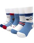 Adorel Little Boys Thermal Socks Thick Warm Cotton Pack of 5 Blue&Bear 2-3 Years (Manufacturer Size: M)