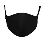 Van Heusen Solid Cotton Regular Fit Mens Face Mask - Pack Of 2 (S21VHMSKF645957, BLACK,Free Size)