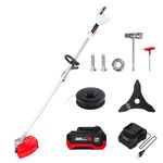 iBELL BB20-30 Cordless Trimmer/Brush Cutter/Grass Cutter 20V | BLDC Motor 6000 RPM | with 4.0Ah Battery & Fast Charger | Blade & Trimmer Head | for Garden, Lawn, Yard | Lightweight Tool