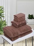 BIANCA [8pc] Ultra Soft Zero Twist 100% Cotton Towel -2pc Bath, 2pc Hand, 4pc Face (Paradiso) | Super Absorbent, Fluffy | AeroCore Organic Technology - for Men, Women, Gym, Kitchen Solid-Multi