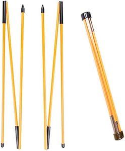 Golf Alignment Stick, 2-Pack Golf Alignment Rods, 48" Collapsible Alignment Stick Golf Training Aid for Aiming, Putting, Posture Corrector, Golf Practice Sticks with Clear Tube Case