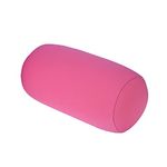 Pillows for Neck, Bead Pillow Flexible Body Pillow Bean Pillows Round Cervical Roll Cylinder Bolster Pillow for Home Travel Sleep(Pink)