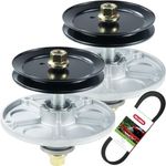 GELASKA 2 Pack 1001046 Spindle Assembly with 494199MA Pulley 37X88MA Belt Replaces Murray 492574MA, 092574, 94129MA, 492574, 090905, 094129MA, MU094129MA for Murray 42" Lawn Tractors