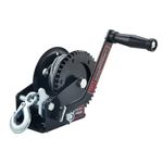 TYT 1200LB Boat Trailer Winch with 8M Steel Cable, High-Efficiency Transmission Ratio 4.1:1 Gear Hand Cable Winch with Hook, 2 Way Ratchet Crank Manual Winch for Jet Ski Boat Towing Pulley Drag Winch
