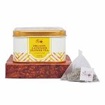 The Indian Chai - Organic Lavender Flower Tea 15 Pyramid Tea Bags, Caffeine Free for Hair, Sleep and Relaxation