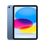 Apple iPad (10th Generation): with A14 Bionic chip, 10.9-inch Liquid Retina Display, 256GB, Wi-Fi 6 + 5G Cellular, 12MP front/12MP Back Camera, Touch ID, All-Day Battery Life – Blue