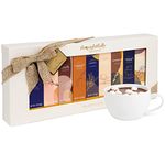 Thoughtfully Gourmet, Hot Chocolate Collection Gift Set, Flavors Include Salted Caramel, Double Chocolate, Peppermint, French Vanilla, Caramel and More, Packaged in a Gift Box with Bow, Set of 9