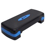 ABB INITIO GYM (A De Jure Fitness Brand) Polypropylene Adjustable Home Gym Exercise Fitness Stepper for Exercise Aerobics Stepper (Blue & Black)