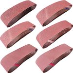 M-jump 4-Inch x 36-Inch Aluminum Oxide Sanding Belt,12-Pack(2 Each of 60 80 120 150 240 400 Grits)(4x36in)