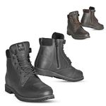 Touring Motorcycle Boot, Men’s Motorbike Ankle Boots, Motorcycle Shoes, Brown Motorcycle Footwear, Protective Motorcycle Boots (Black, UK Footwear Size System, Adult, Men, Numeric, Medium, 11)