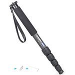 Carbon Fiber Camera Monopod INNOREL RM325C Professional Portable Compact Lightweight Travel 5-Section Monopod for Canon Nikon Sony DSLR Camera Video Camcorder DV Photography Bracket Load 26lbs/12kg