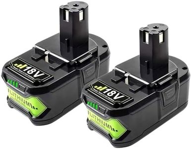 POWTREE 7.0Ah 18V 2Pack Replacement for Ryobi 18V Battery ONE+ Plus Li-ion P108 P102 P103 P104 P105 P107 P109 P122 PBP005 RB18L50 Cordless Power Tools with LED Indicator